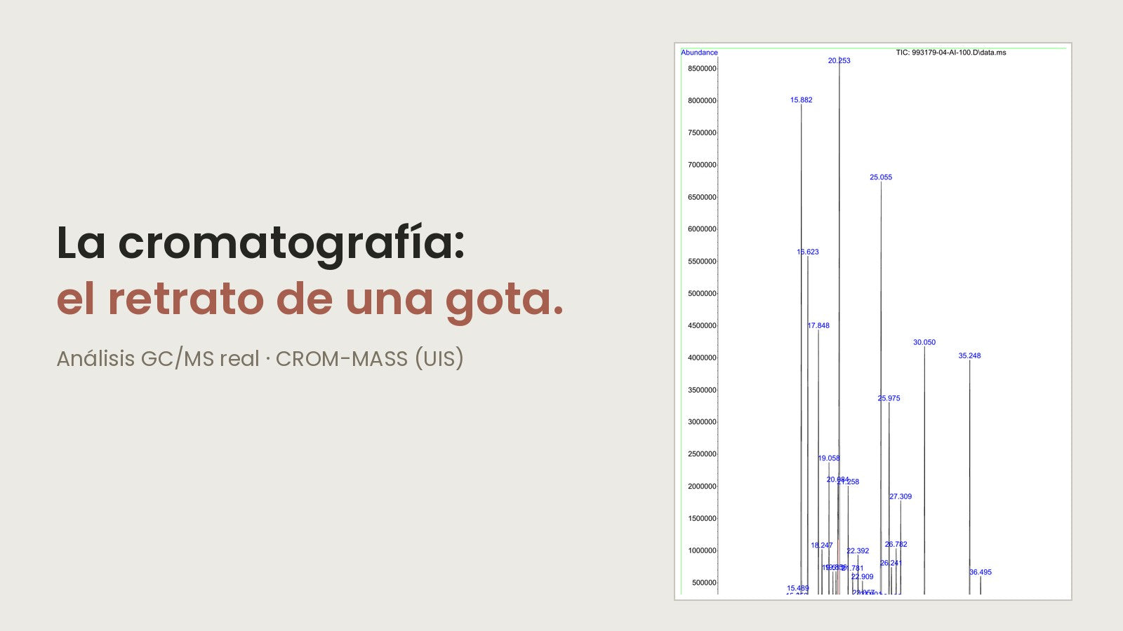 Cromatografía: la huella digital de un aceite esencial